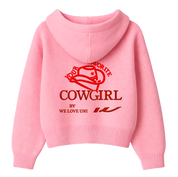 Cowgirl Embroidery Zip Up