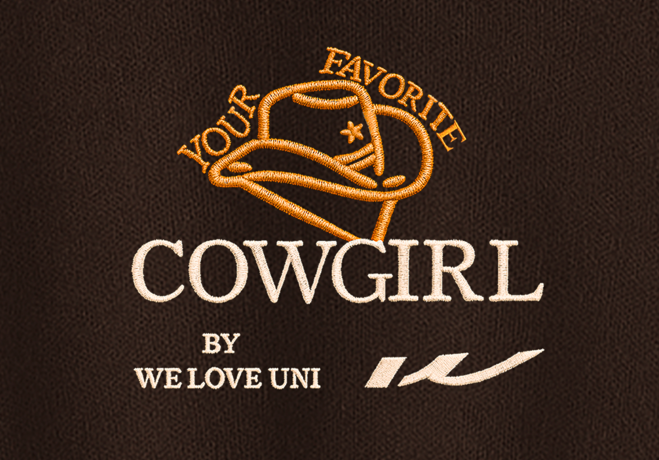 Cowgirl Embroidery Zip Up