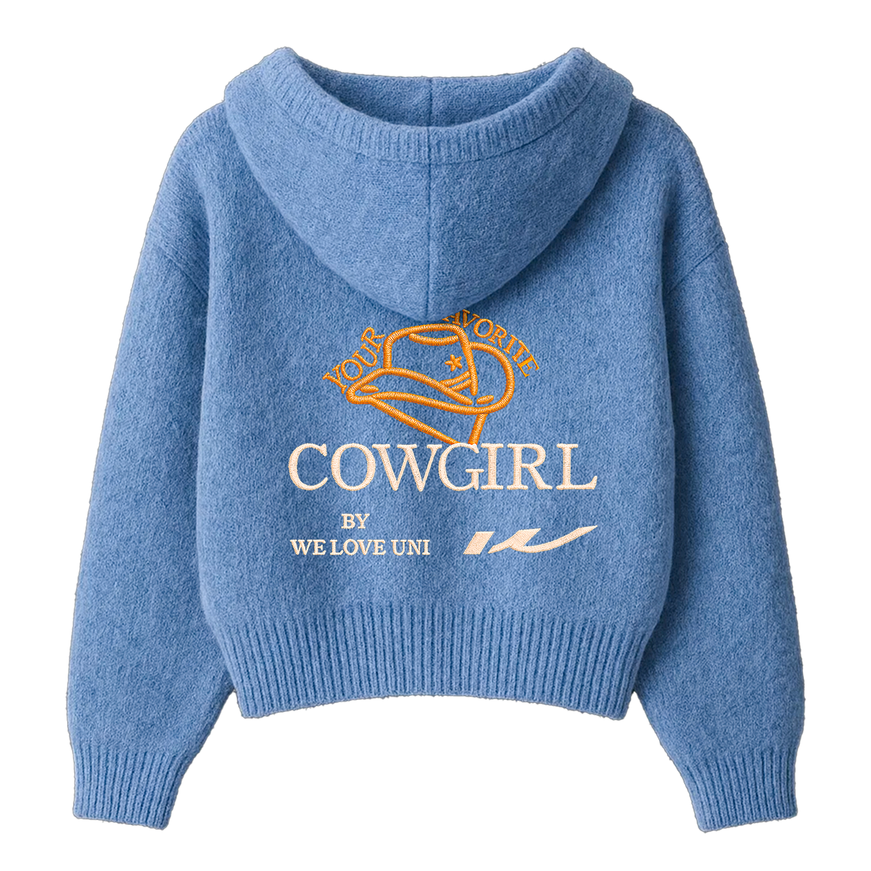 Cowgirl Embroidery Zip Up