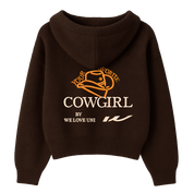 Cowgirl Embroidery Zip Up