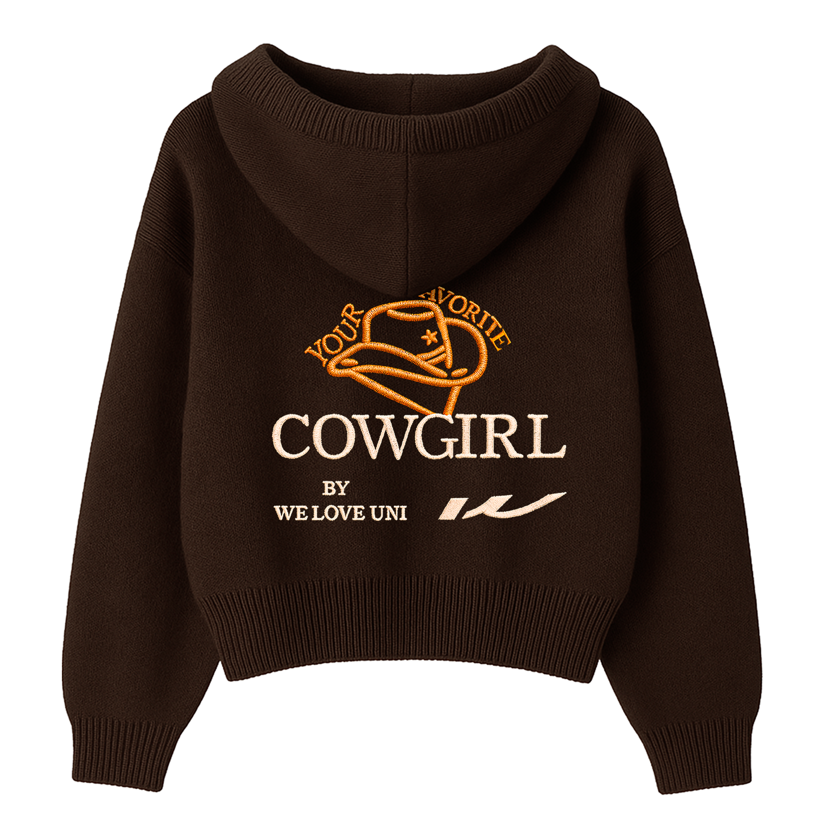 Cowgirl Embroidery Zip Up