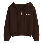 Casual Embroidery Zip-Up