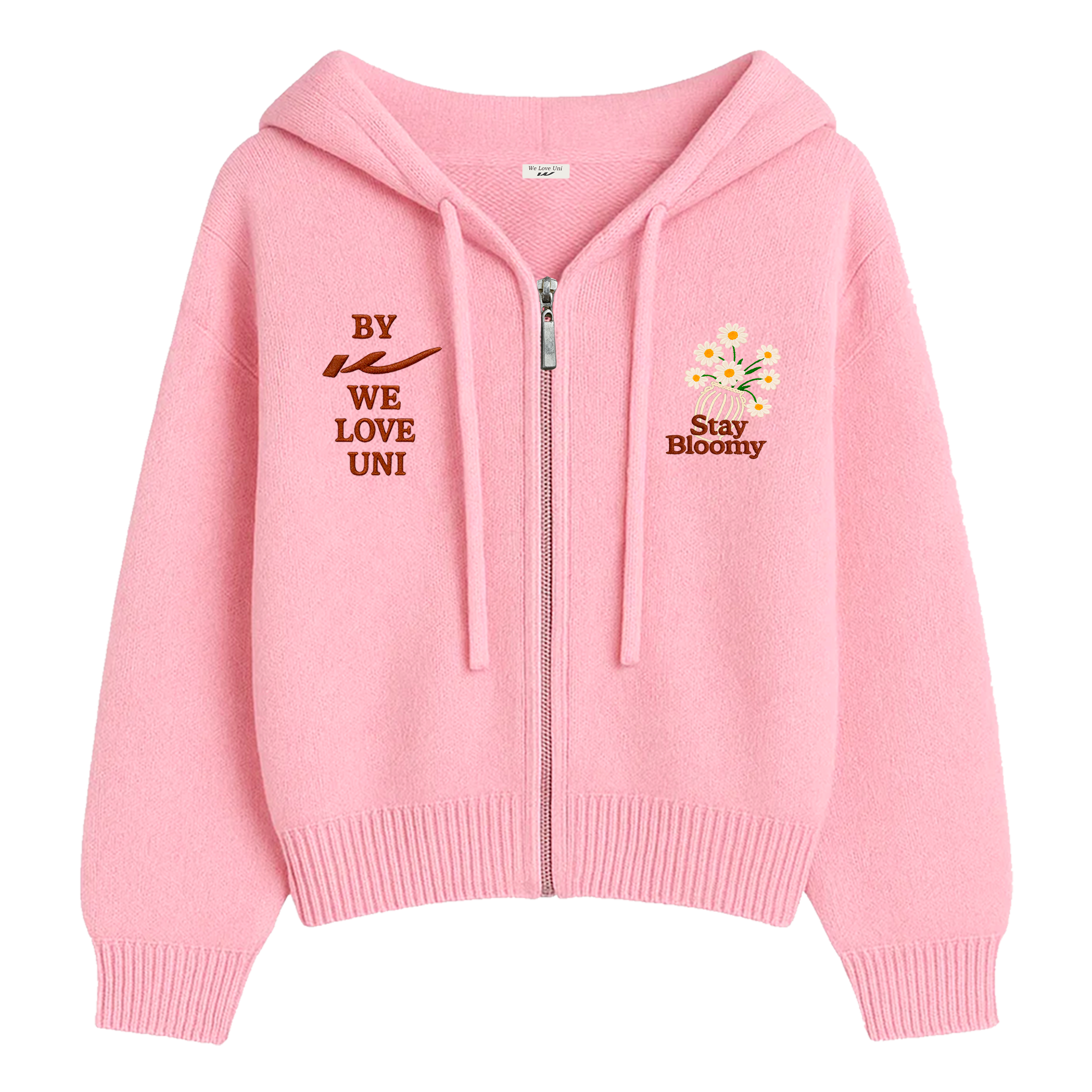 Bloom Embroidery Zip-Up