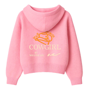 Cowgirl Embroidery Zip Up
